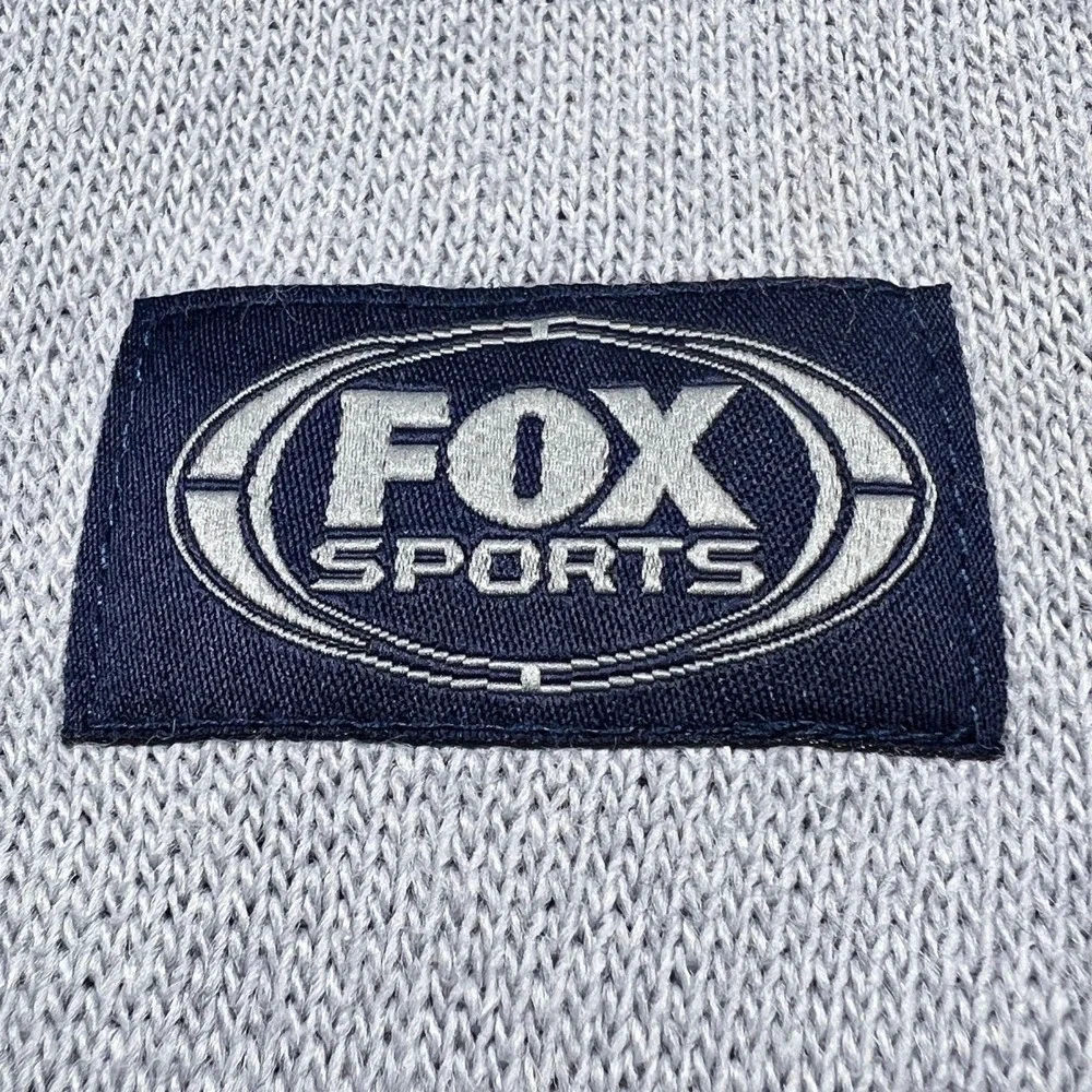 Fox Sports Scarf We Are Fox Sports Knit Tassel Blue Gray Fan Gear Warm Winter